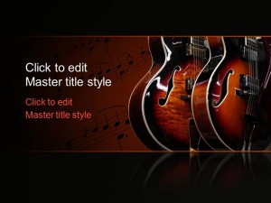 Free Music Guitar PPT Template