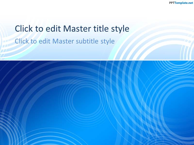 Free Blue PPT Template For Presentations
