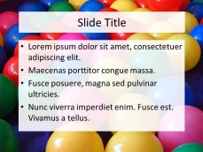 PowerPoint Template with Colorfull Balls