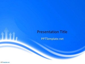 Free Blue Curves PPT Template