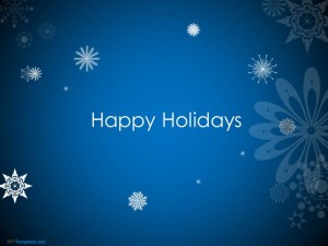 Animated Happy Holidays PPT Template