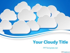 Clouds PPT Template for PowerPoint