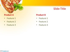 Free Pizza PowerPoint Template Slide