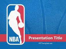 NBA PPT Template with NBA Logo