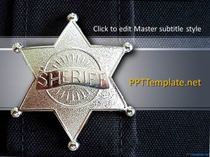 Free Sheriff PPT Template