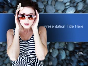 Free Fashion Girl PPT Template