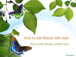 Free Nature Leaves PPT Template
