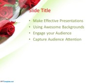 Flower PPT template with white background