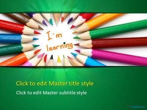 Free Color Pencil PPT Template