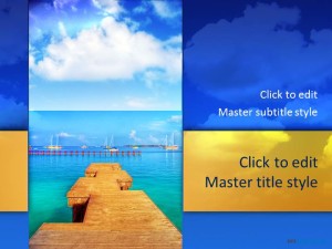 Free Water Beach PPT Template