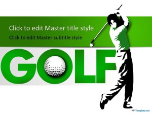 Free Golf Player Sport PPT Template