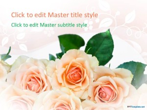 Free Roses PPT Template