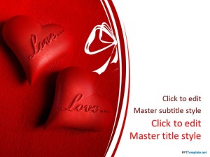 Free Love and Hearts PPT Template