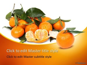 Free Tangerines PPT Template