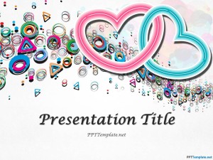 Free Abstract Valentine’s Day Template for PowerPoint