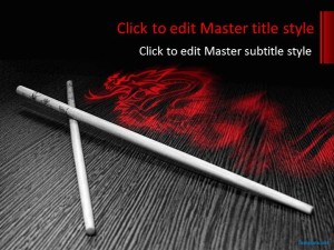 Free ChopSticks PPT Template