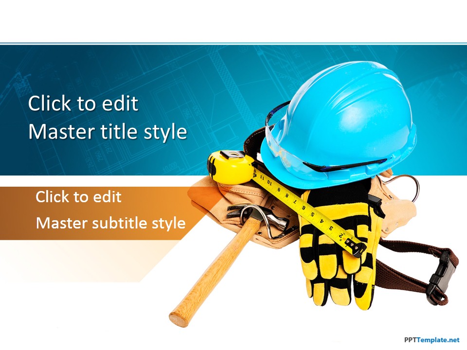 free-construction-worker-ppt-template