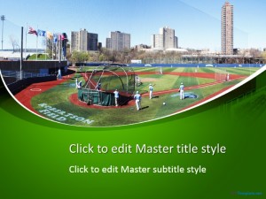 Free Baseball Field PPT Template