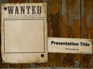 Free Wanted Dead or Alive PowerPoint Template