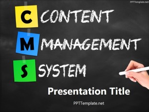 Free CMS Chalkhand Black PPT Template