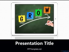20387-ipad-grow-chalkhand-white-ppt-template-1