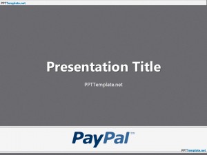 Free PayPal With Logo PPT Template